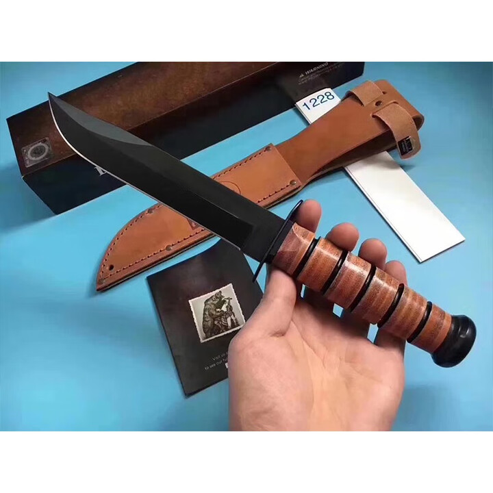 硕哥原装卡巴1217户外野营装备高硬度直刀1095高碳钢收藏送礼刀具