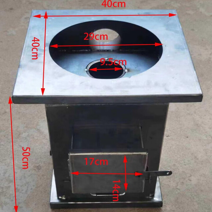 Pauline Pesery原新款气化炉家用柴火灶柴煤二用气化炉子室内取暖无烟加厚 炉子+大礼包