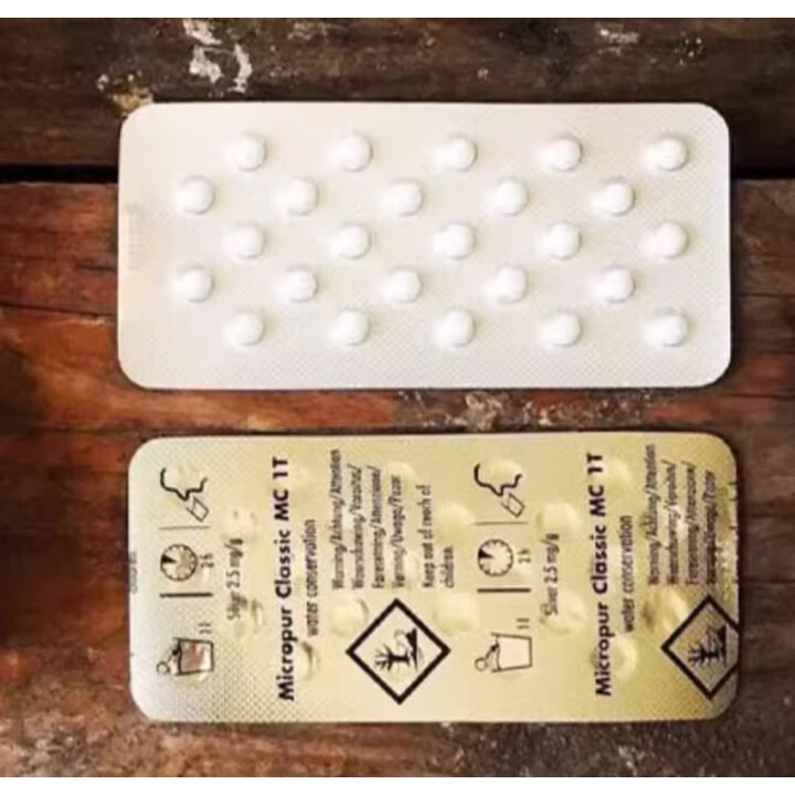 KATADYN康迪水质净化便携式户外应急净水片MC MC1T  1板 25粒(拆零无包装盒)