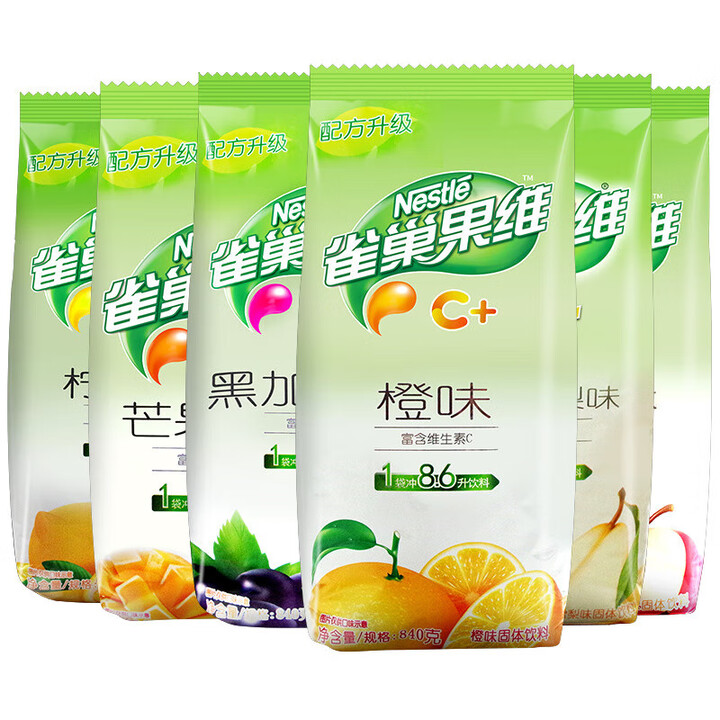 雀巢(Nestle)果维c卡夫果珍果汁粉橙汁冲饮速溶剂冲橘子柠檬粉茶菓珍袋装 果维C-苹果味【图片 价格 品牌 报价】-京东