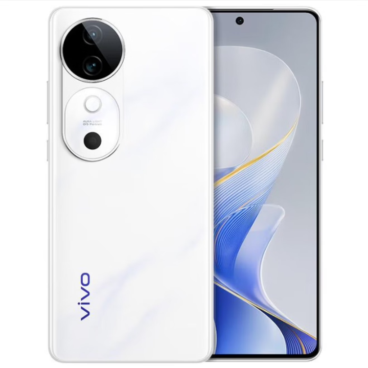 vivoS19 新品6000mAh超长续航 影棚级柔光环 第三代骁龙7芯片 5G全网 烟雨青 12GB+512GB 单机+原装充电套装+店保1年