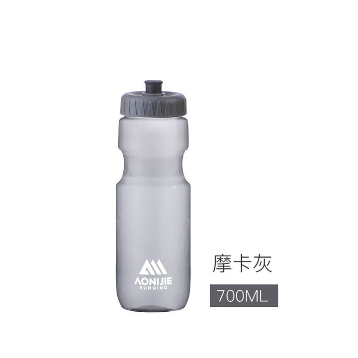 奥尼捷运动水壶700ml户外跑步马拉松便捷水杯骑行徒步挤压软水杯 摩卡灰700ml水壶（不含吸管）
