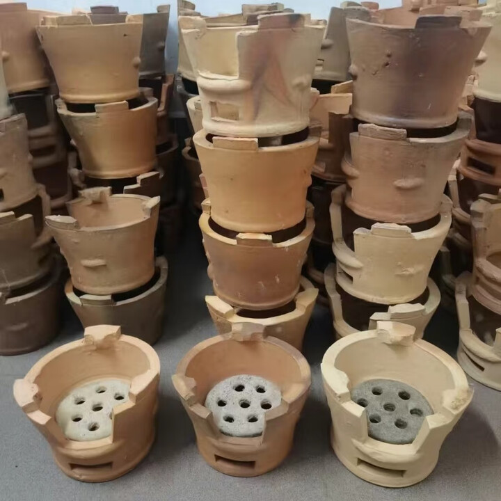 潮思汇炭炉火锅炉传统手工土炉老式红泥炉瓦片烧烤泥炉围炉煮茶土陶商用 B款炭炉加厚宽18高14厘米1个