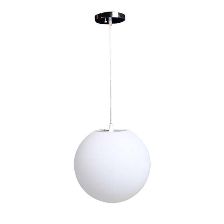 FSL飞利浦philips同款简约单头亚克力球形吊灯不碎球商场工程幼儿园 奶白球直径60CM吊灯+25瓦白光LE【图片 价格 品牌 报价】-京东