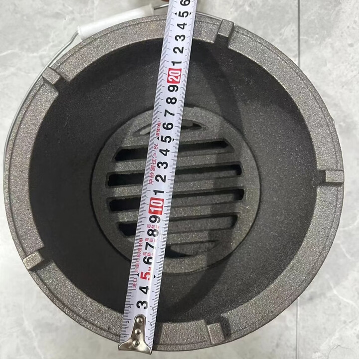 柏潮生铁铸铁碳炉网红围炉煮茶煲汤木炭户外烧烤炉取暖家用生铁小火炉 纯生铁铸铁大碳炉    大号炉直径 铸造厂生铁碳炉989