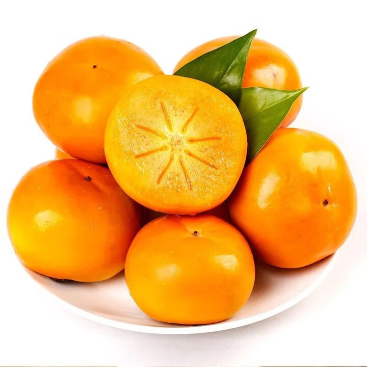 沭夏陕西巧克力脆柿子新鲜水果当季硬柿子脆皮巧克力柿脆柿子5斤礼盒