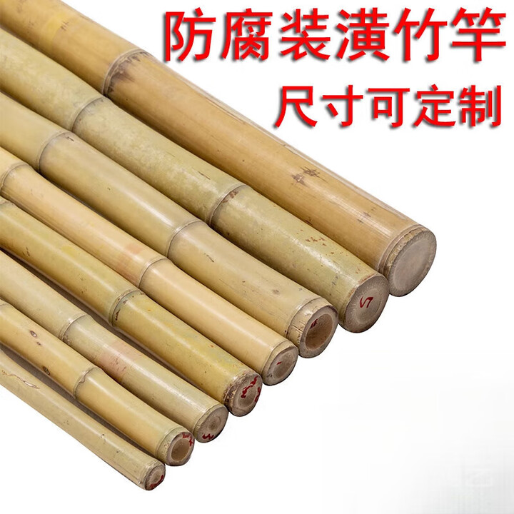 奔新农(BENXINNONG)防腐竹竿2米竹子室内装饰竹竿棍长竹杆菜园搭架户外隔断挡墙篱笆 白竹粗7cm 长2米【图片 价格 品牌 报价】-京东