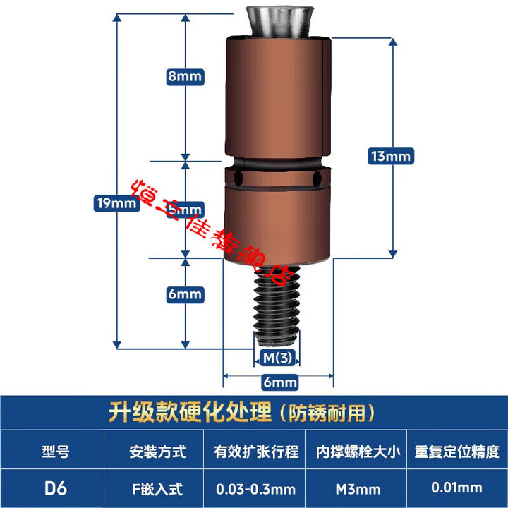 ZHIO内孔扩张销膨胀夹具CNC手动后拉内撑头快速定位变径销工装定位销 内径扩张销 6【图片 价格 品牌 报价】-京东