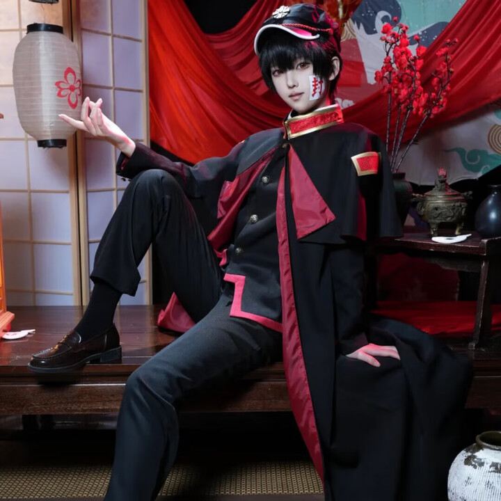 华可地缚少年花子君cos服装柚木普cosplay二次元动漫卡通周边 花子君全套服装+披风+帽子+假发 L【图片 价格 品牌 报价】-京东