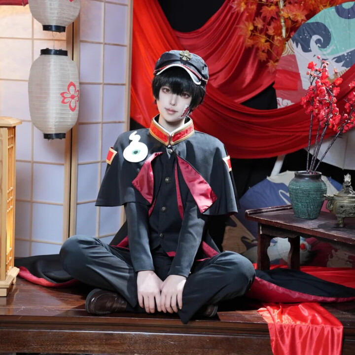 华可地缚少年花子君cos服装柚木普cosplay二次元动漫卡通周边 花子君校服+披风+衬衣(袜子+封字贴) L【图片 价格 品牌 报价】-京东
