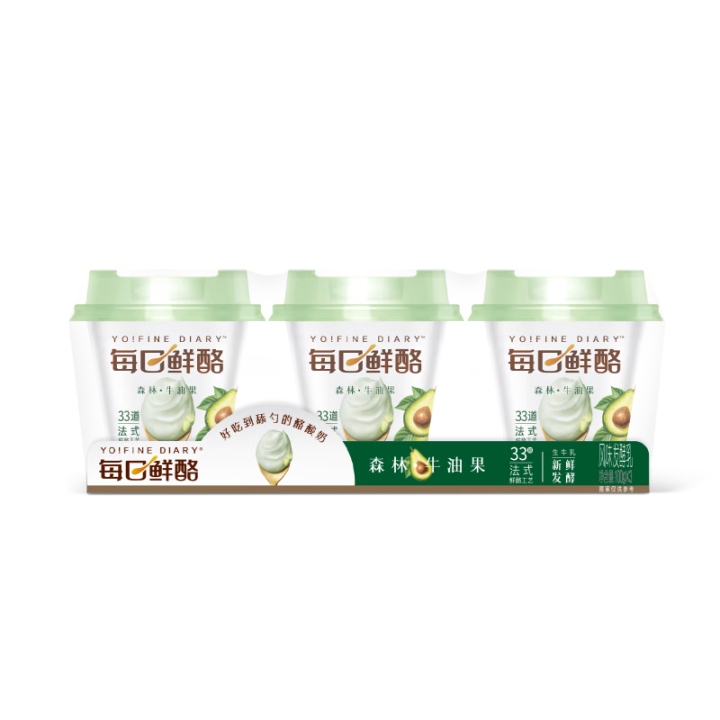蒙牛（MENGNIU）每日鲜酪牛油果风味发酵乳低温酸奶100...
