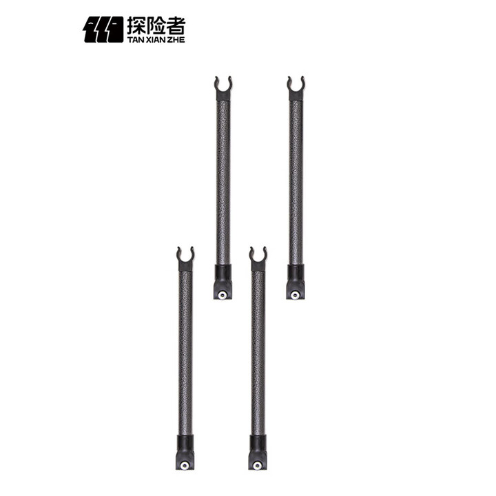 探险者探险者摆摊小推车夜市烤肠折叠桌户外露营遛娃购物多功能摆摊车 加高支架-以下推车可配加高支架