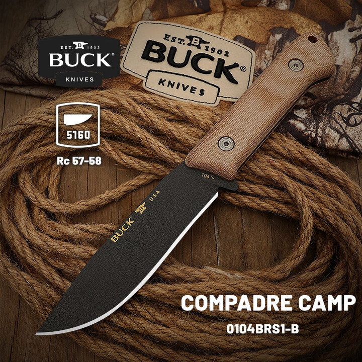 BUCK 巴克 美国直刀原装进口 野营户外救援户外工具 0104BRS1-B