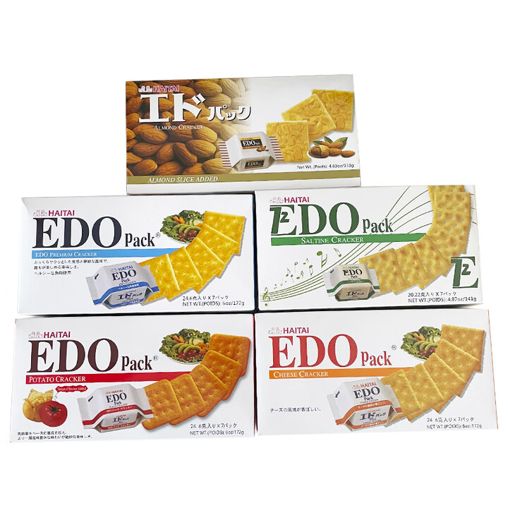 韩国原装进口EDO pack原味苏打扁桃仁饼干碱性办公室休闲零食小吃 自选味*3盒【下单备注】【图片 价格 品牌 报价】-京东