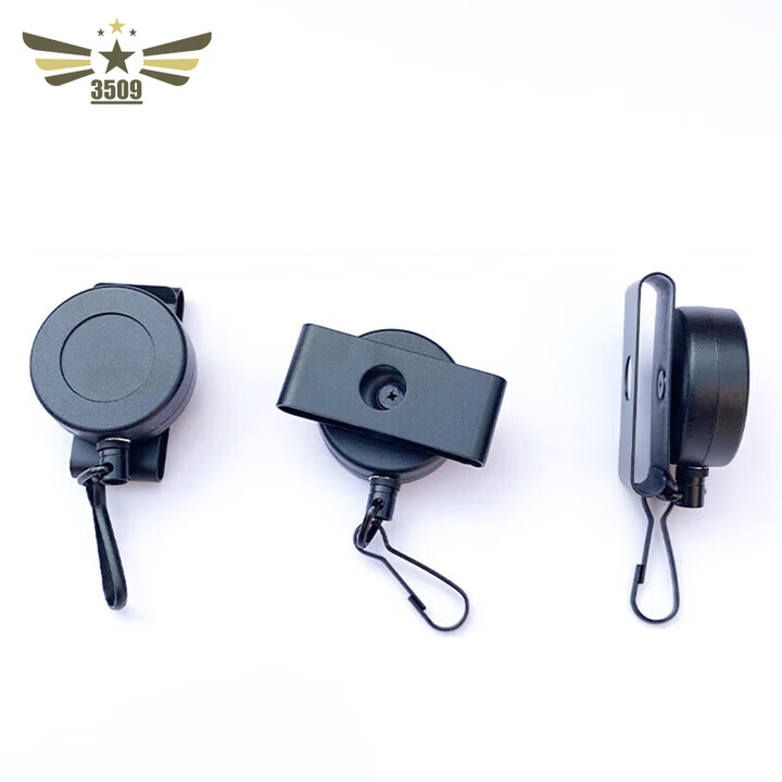 3509 伸缩枪纲绳 不锈钢挂绳弹力钢丝绳枪绳 无字款1个（京仓速发）