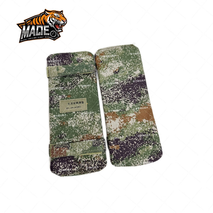 肩垫通用型背心背包背囊垫肩减压缓冲肩垫迷彩战术背具肩垫 绿星一对 均码