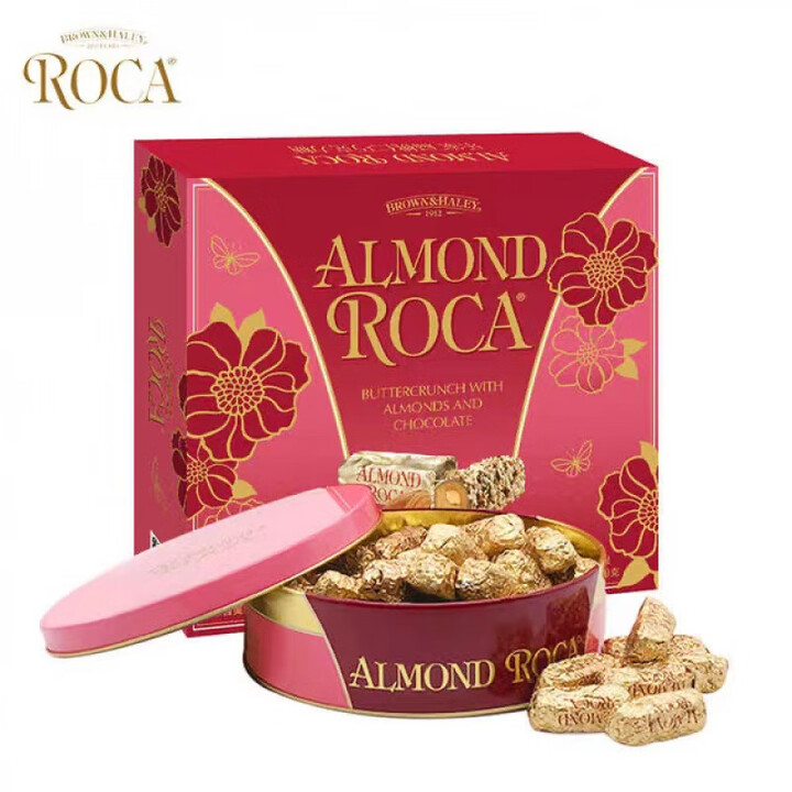 roca美国进口Almond Roca乐家扁桃仁巧克力酥糖果250g/375g零食礼盒 扁桃仁巧克力味礼盒375g【图片 价格 品牌 报价】-京东