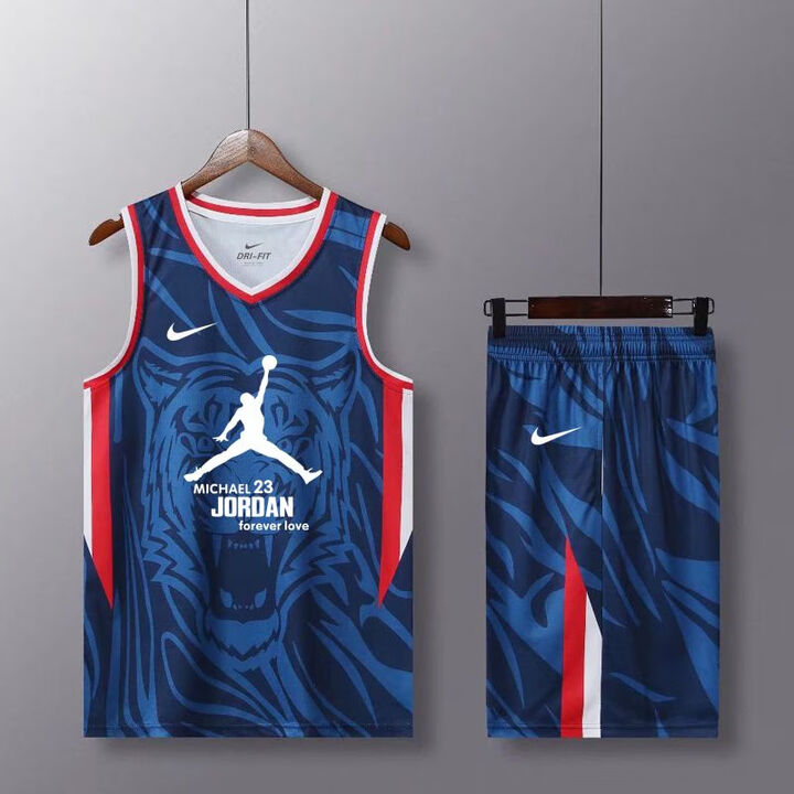 NBA VIBE-NIKE篮球服套装男球衣队服定制比赛训练篮球衣背心定制班服潮 虎纹深蓝色 2XL身高170-175【图片 价格 品牌 报价】-京东