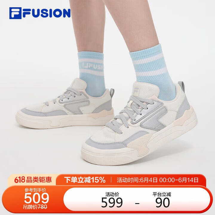 FILA FUSION斐乐潮牌女鞋MANUAL专业滑板鞋20...