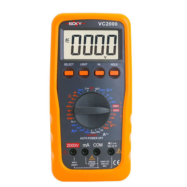 胜利仪器（VICTOR）2000V光伏矿用数字万用表2KV高压矿场数显表防烧高精度多功能 vc2000标配【图片 价格 品牌 报价】-京东