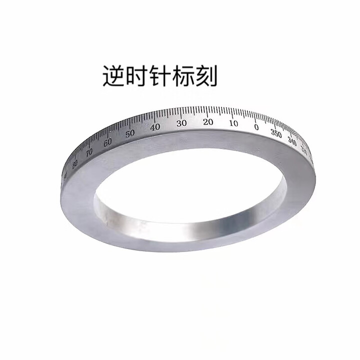 惠利得薄璧刻度盘360度圆形钢件刻度环机床配件刻度圈分度盘旋转盘 外180内174厚12mm顺时针标刻【图片 价格 品牌 报价】-京东