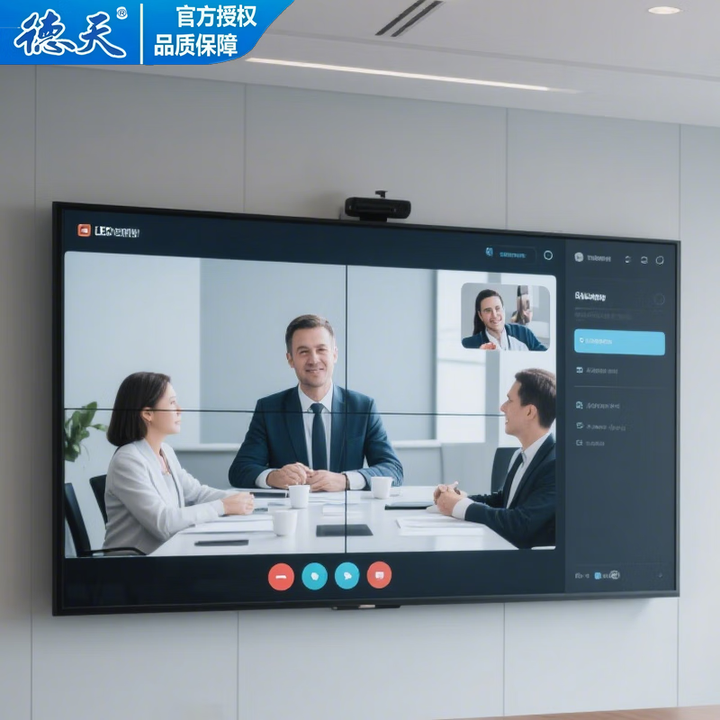 德天 100/110/120英寸国标工业级智能4K高清液晶显示器会议一体机监控办公展览展示电视防爆屏幕包安装 100英寸显示屏支架