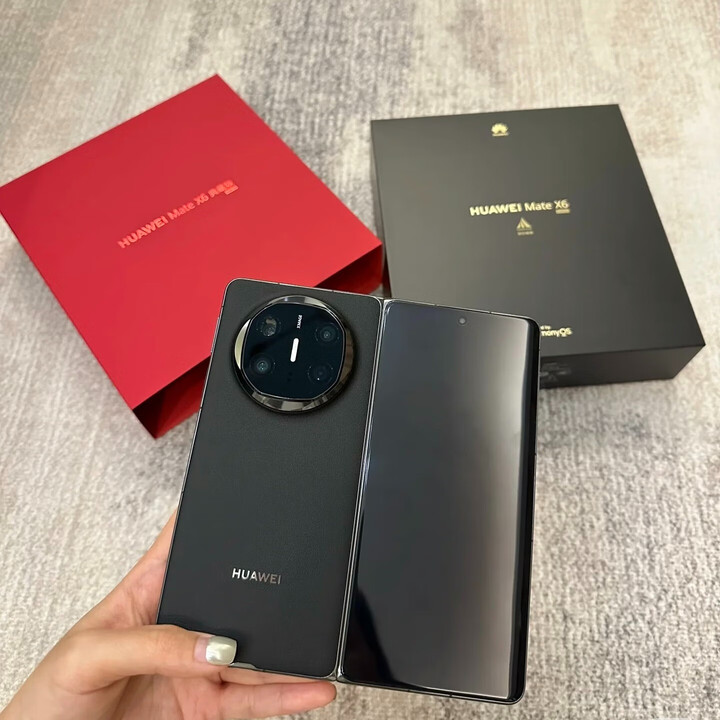 华为Mate X6典藏版 超可靠玄武架构红枫原色影像旗舰大折叠商务正品手机 曜石黑 16GB+512GB 官方标配+【补贴机】+版本咨询客服