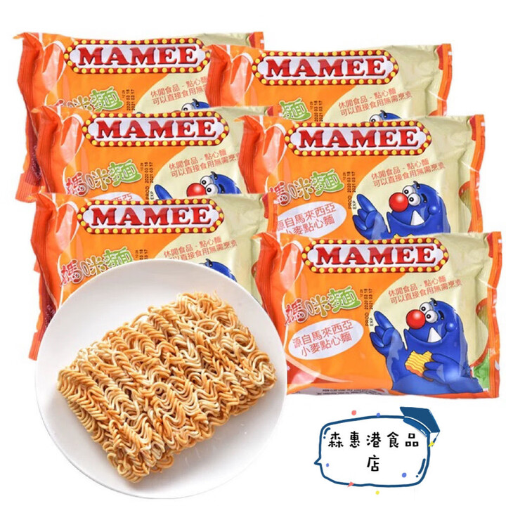 妈咪马来西亚MAMEE妈咪面干脆面即食鸡汁伊面小麦点心面方便面5连包 妈咪面60g*5包【图片 价格 品牌 报价】-京东