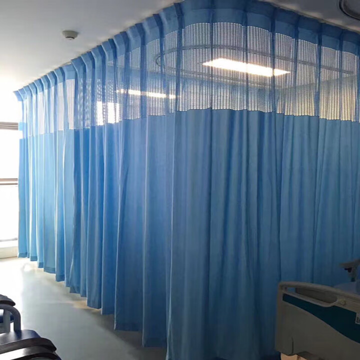 医院用窗帘隔断帘美容院养身馆隔帘诊所床位拉帘L型U型医用帘定制 深蓝色 普通加厚 宽3.5X高2.7送挂钩(轨道3.2米)【图片 价格 品牌 ...