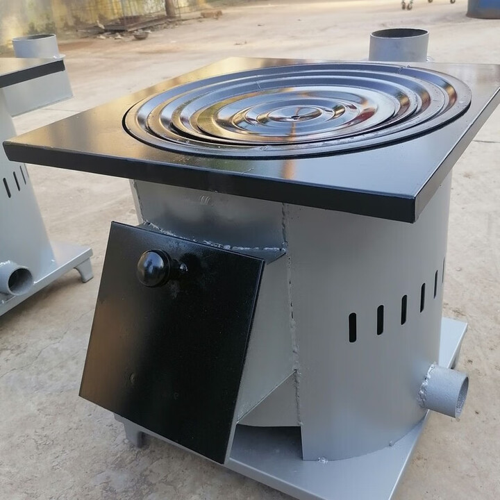 超大柴火气化炉取暖炉做饭家用带风机口可移动室内室外高效新款 加厚款