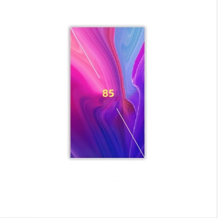 格澜视广告机超薄无边框壁挂吊挂4K竖屏商场奶茶电梯大显示屏触摸一体机 85寸英寸4K 黑色安卓系统网络版 非触摸