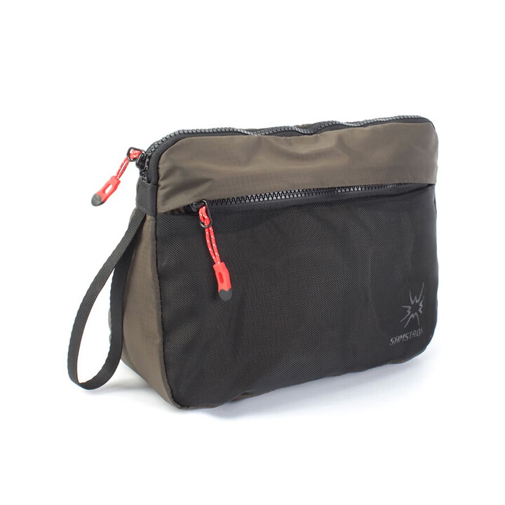 杉木山装收纳袋便携杂物袋户外露营尼龙超轻防水大容量洗漱包神器 卡其色