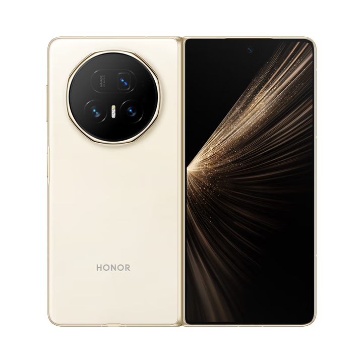 荣耀Magic V5 新品5G折叠屏手机 【现货速发+支持闪送】 暖白色 12GB+256GB