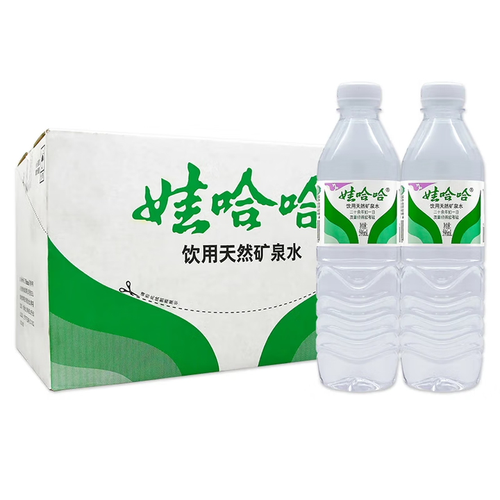 娃哈哈饮用天然矿泉水596ml*24瓶整箱 天然矿泉水596...