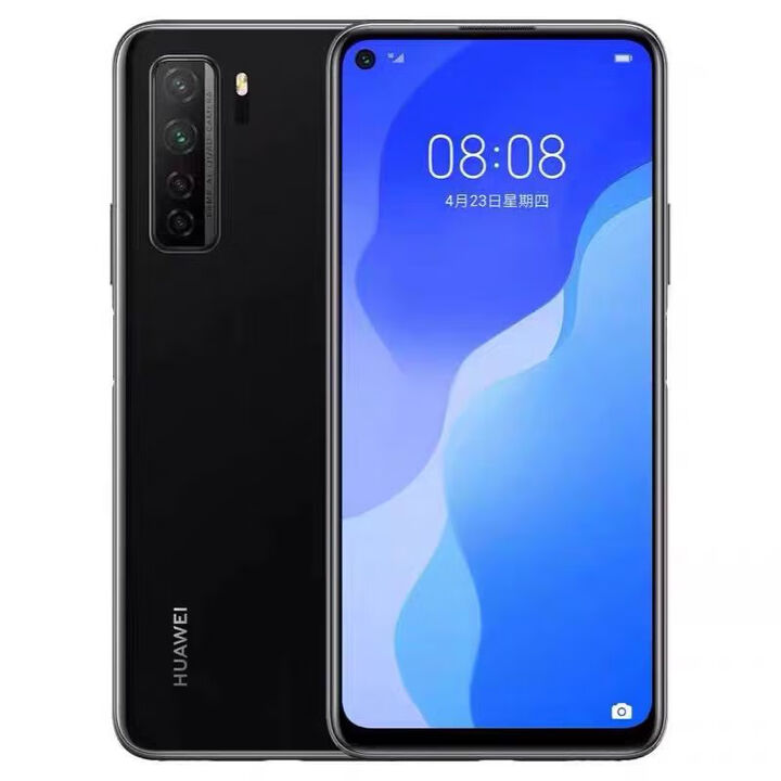 华为（HUAWEI）Huawei/华为 Nova 7 SE 5G手机高清通话麒麟985芯片备用机学生机 幻夜黑 8GB+128GB x 5G全网通 x 套餐一1