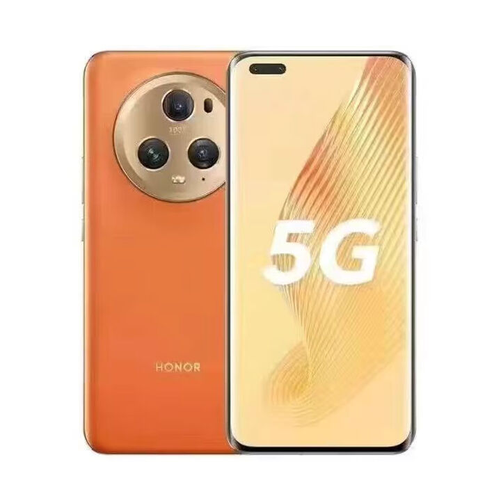 荣耀honor/荣耀 Magic5 Pro 鹰眼相机骁龙8Gen2 四曲屏智能 5G手机 燃橙色 16GB+512GB_5G通