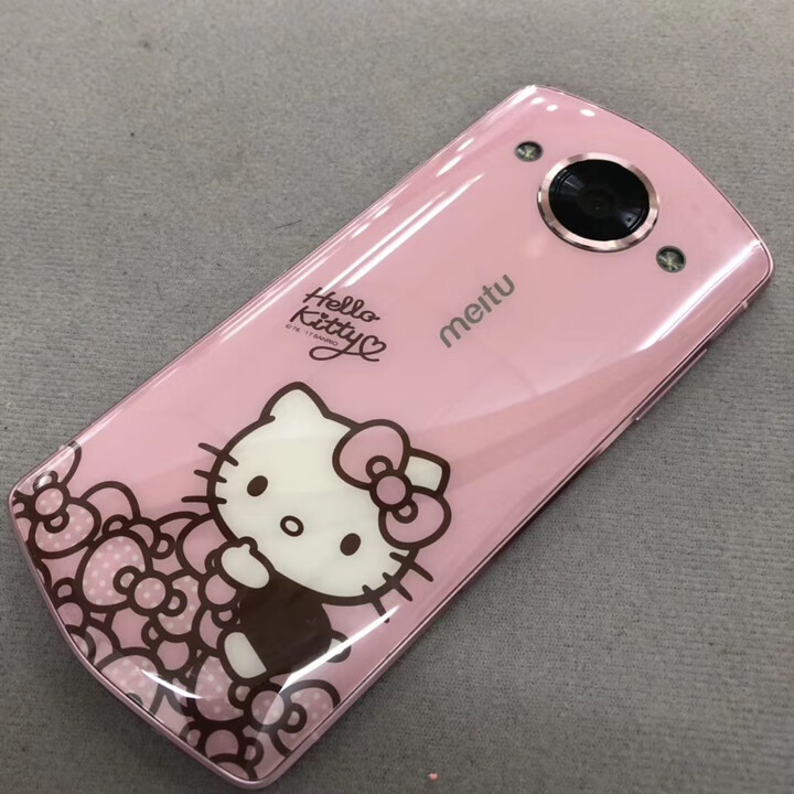 美图M8拍照手机HelloKitty限量版T9美颜相机通T8S 美图M8樱花粉 64GB
