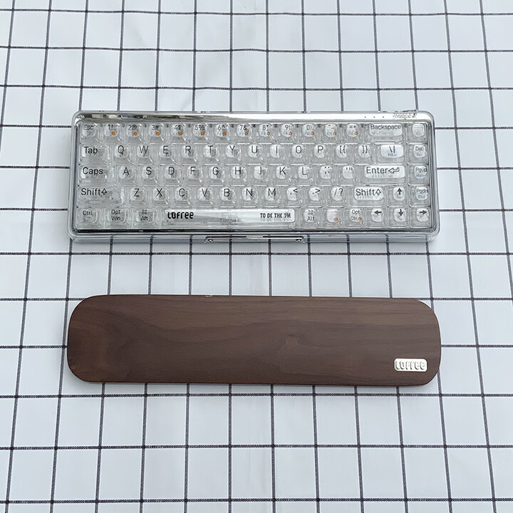 洛斐现货速发洛斐1%透明机械键盘无线蓝牙双模68键白光可充电 透明键盘+胡桃木手枕 标配_是_水母轴【图片 价格 品牌 报价】-京东