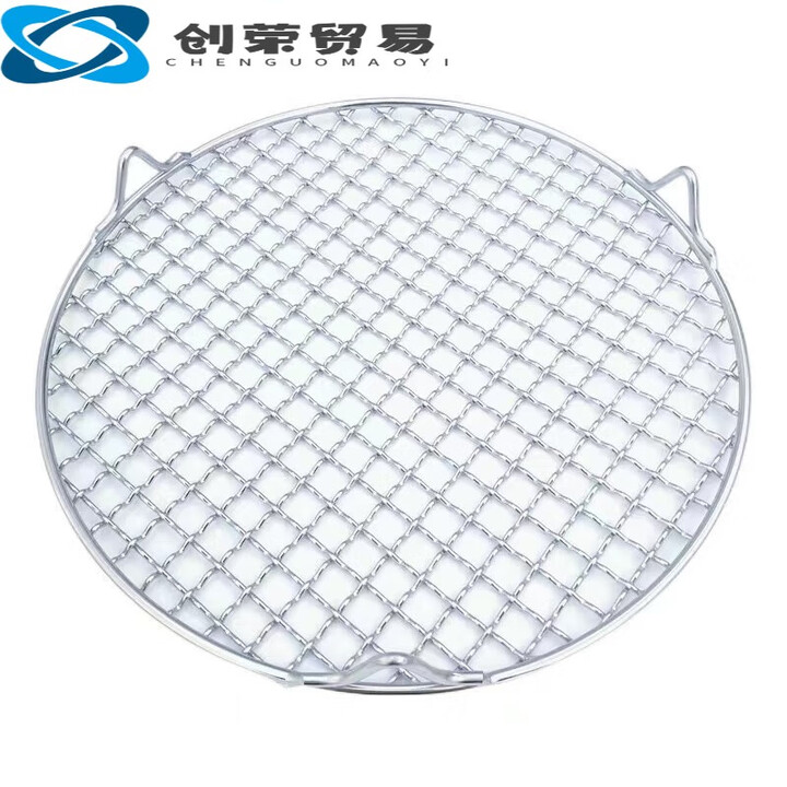 304不锈钢烤电磁炉烧烤圆形脚加粗烤肉卤肉沥油网 直径18厘米(脚高2cm)