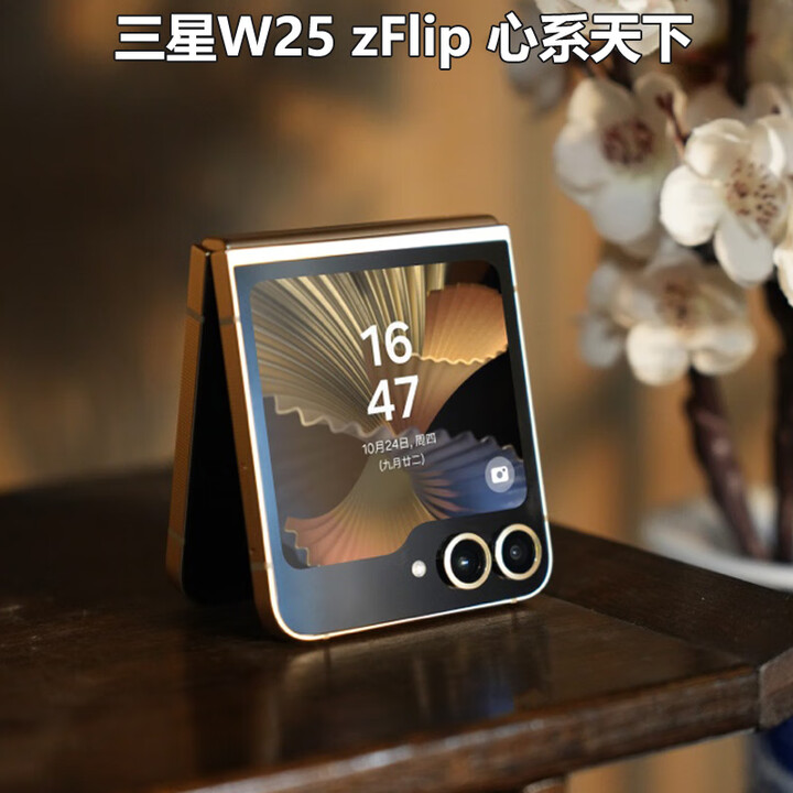SAMSUNG/三星 W25 Flip SM-W7025ZDACHC心系天下折叠屏款双卡 陶瓷黑 5G通_官方标配_12GB+512GB_中国大陆