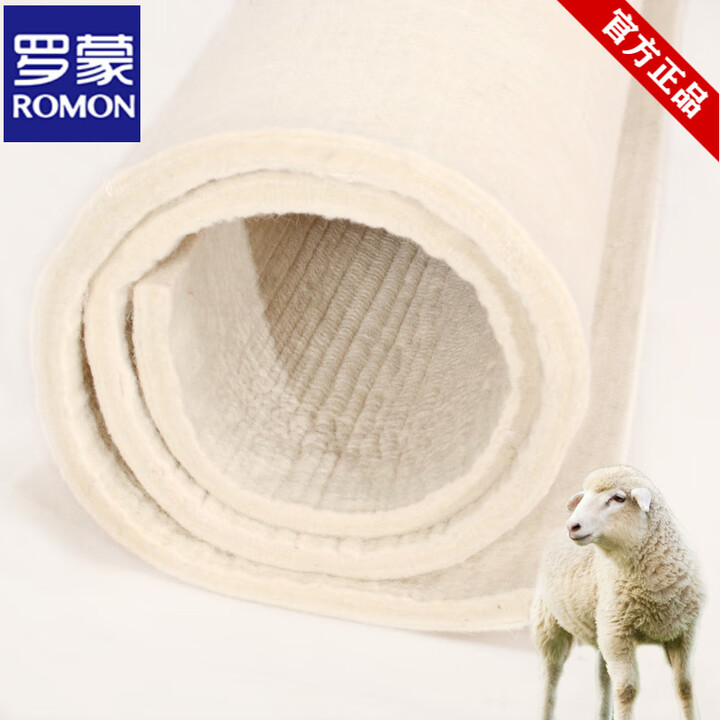 罗蒙(ROMON)定制羊毛毡床垫加厚单双人炕垫羊毛床褥子榻榻米炕毡子定做炕垫子 厚10mm(软硬适中)实惠款 80*200厘米【图片 价格 ...