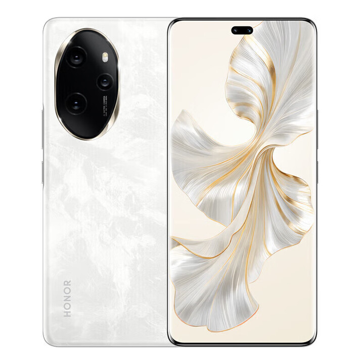 荣耀（HONOR）100 Pro   5G手机 第二代骁龙8+旗舰芯片绿洲护眼屏 月影白 16GB+512GB 单机+第三方品牌快充+店保一年