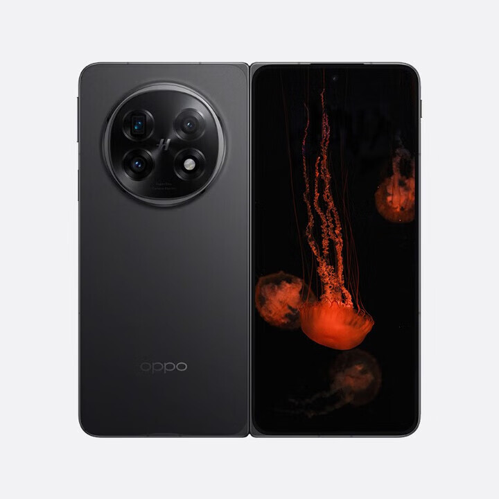 OPPOFindN5机身大折叠骁龙8版智能拍照手机 缎黑卫星通信版 16GB+1TB
