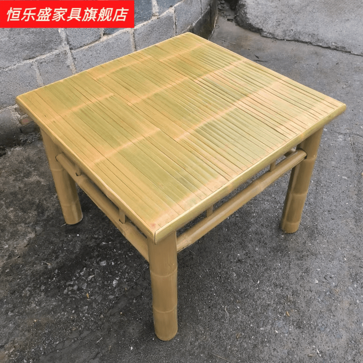 恒乐盛桌椅桌子纯楠竹制作家庭饭店茶馆饭桌民宿竹桌子正方形竹椅子 清漆款竹桌 50cm 长X宽X高【图片 价格 品牌 报价】-京东