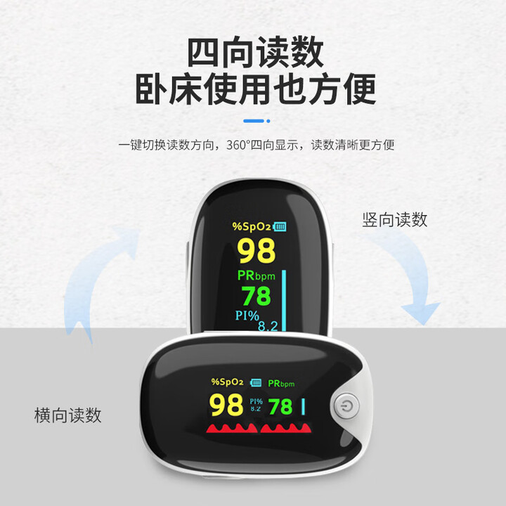 仁和医家用血氧仪指夹式氧饱和度检测心率监测手指尖脉氧仪氧饱夹 【两支装】 【官方认证】【图片 价格 品牌 报价】-京东