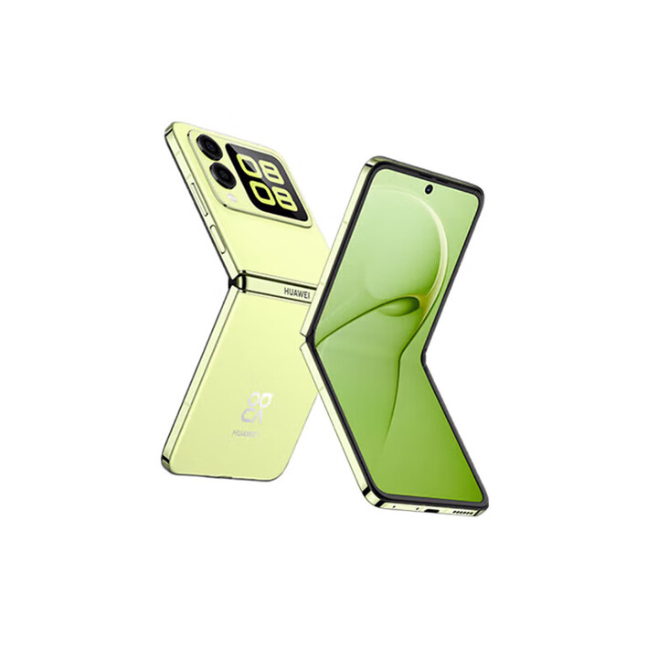 华为 nova Flip 小折叠 鸿蒙AI趣玩 后置5000万悬停自拍智能手机 轻薄可靠 4G手机 向新绿 12GB+256GB