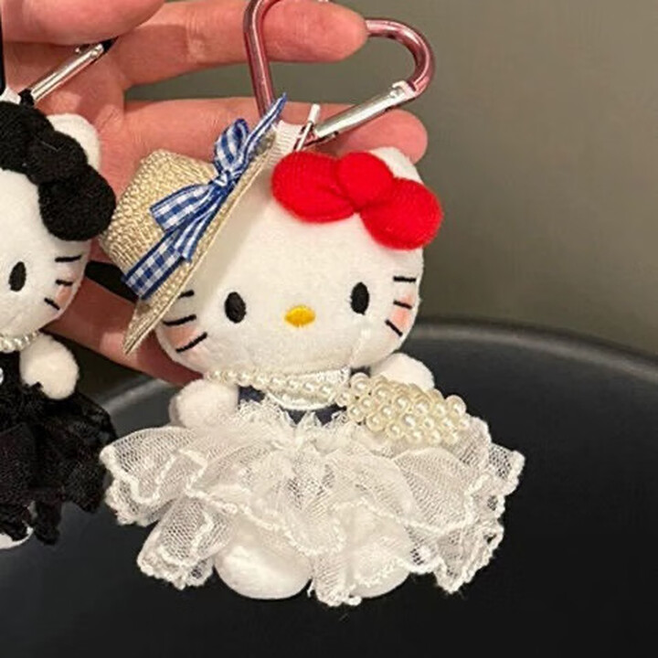 梦泡hellokitty挂件玩偶包包挂件圣诞节kt猫挂件钥匙扣送女友生日礼物 白色纱裙挎包Kitty【图片 价格 品牌 报价】-京东