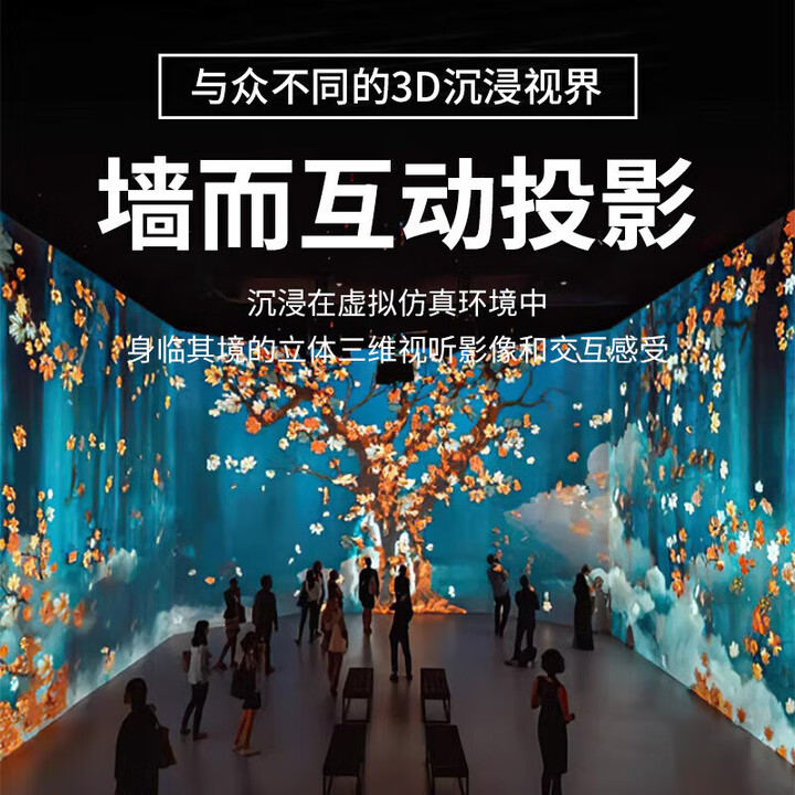 3d墙面互动投影博物馆科学馆ar投影游戏机景区乐园引流投影仪 墙面互动投影意向金【图片 价格 品牌 报价】-京东
