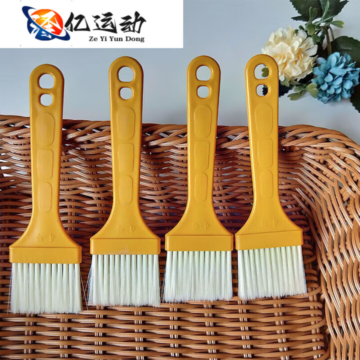 ZKHE耐高温烧烤毛刷厨房烙饼家用油刷烘培料理食品级不掉毛油刷 残次黄柄油刷1把*##
