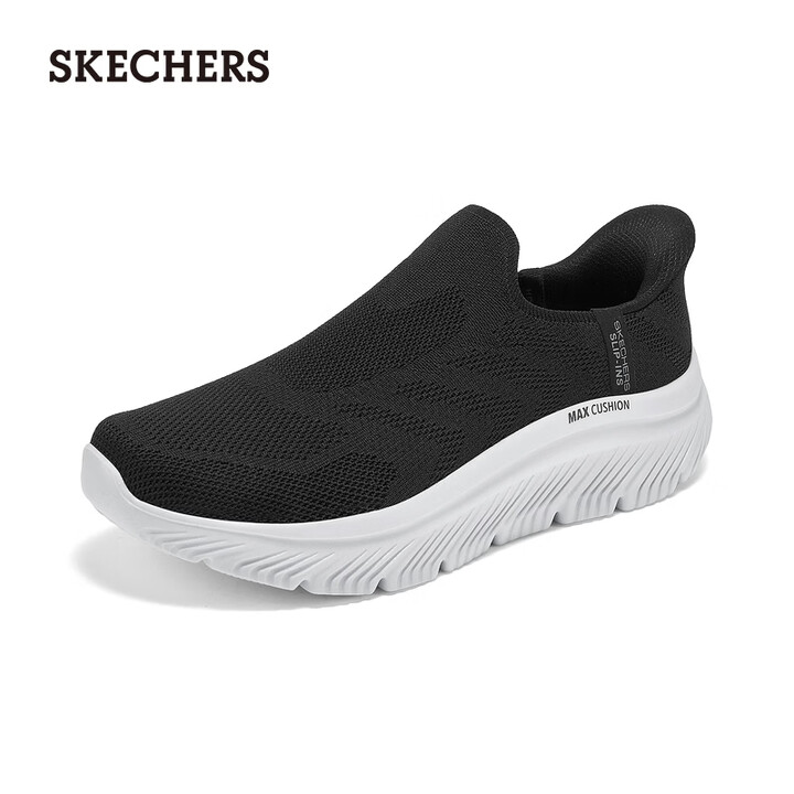 【斯凯奇217131/125880】斯凯奇（Skechers）男鞋秋季网面一脚蹬休闲鞋软底外穿运动鞋217131【行情 报价 价格 评测】-京东